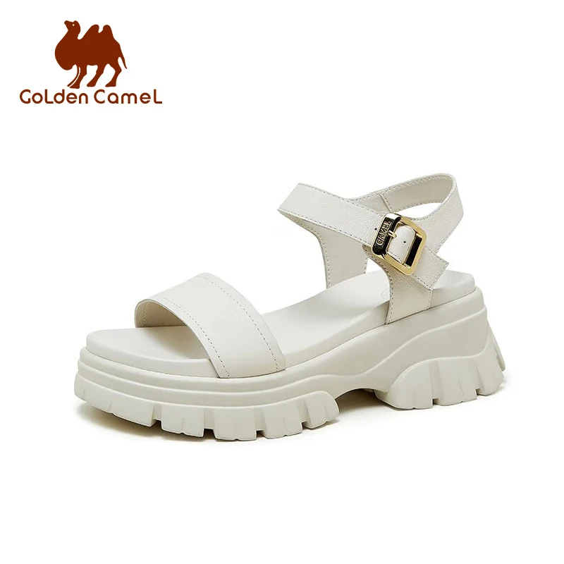 GOLDEN CAMEL Women's Sandals Summer Thick-soled Sport Sandal Casual Fashion Beach Ladies Shoes for Women Retro Slippers