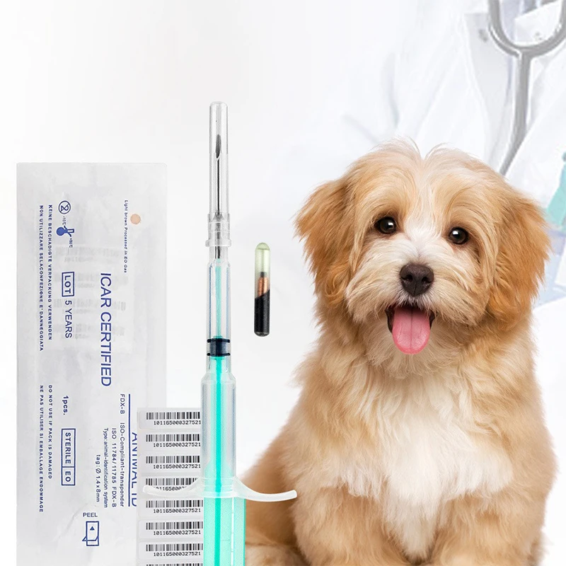 

1 шт., шприц с микрочипом для домашних животных, 1,25*7 мм/1,4*8 мм/2,12*12 мм, микрочип для лошадей, собак, чип для домашних животных, шприц для собак, кошек, рыб