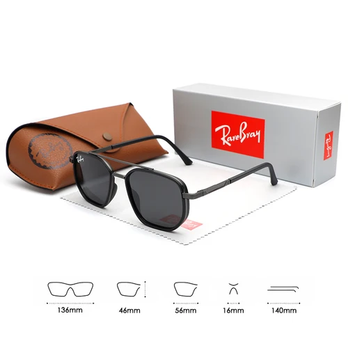 Imagen 2 del producto Gafas de sol redondas de moda polarizadas UV400 gafas de conducción antideslumbrantes para hombres y mujeres gafas con montura de aleación