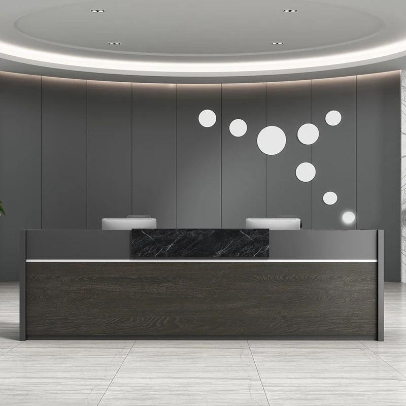 

Изготовленный на заказ современный новый дизайн, роскошный деревянный глянцевый маникюрный салон красоты, спа-салон, белая маленькая стойка регистрации