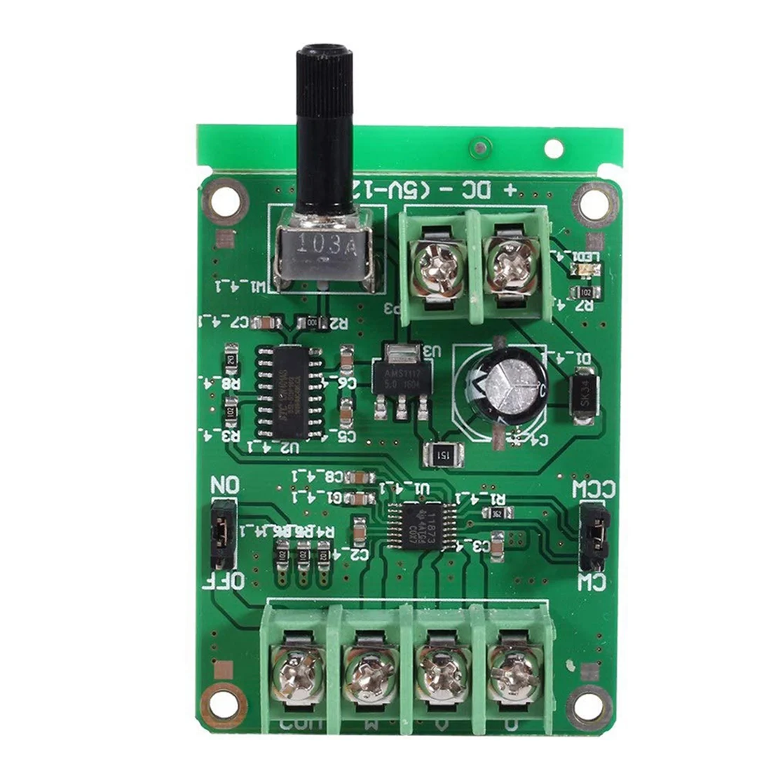 New 5V-12V DC Brushless Driver Board Controller for Hard Drive Motor 3/4 Wire