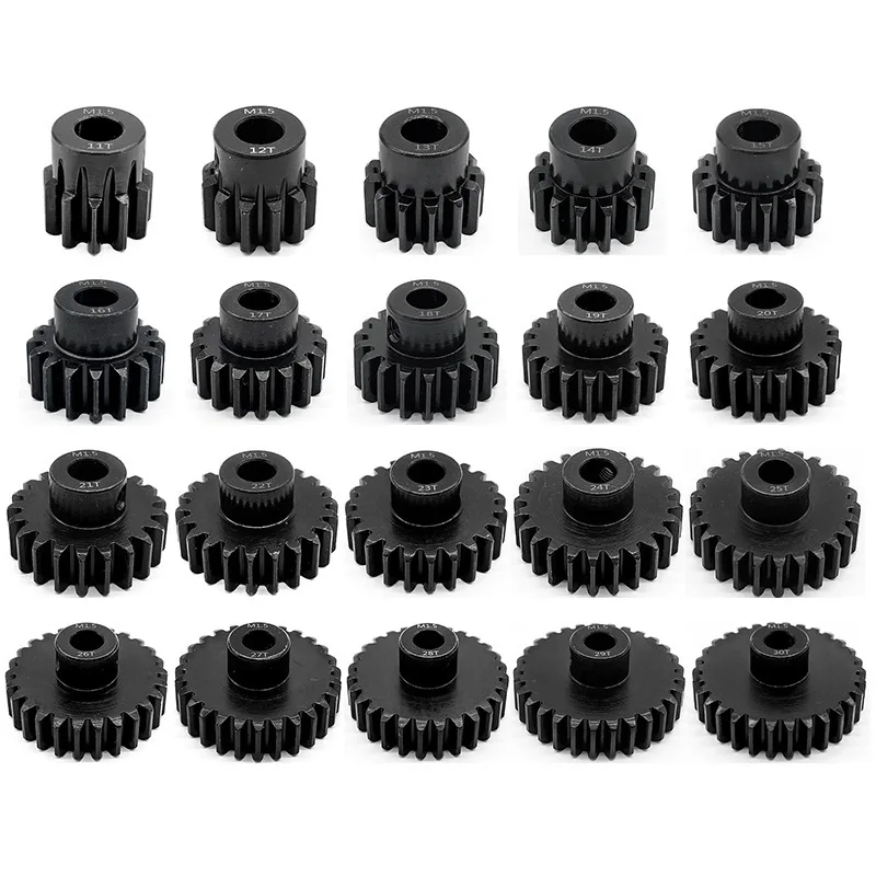 Hardened Steel M1.5 8mm 11T 12T 14T 15T 17t 18t 20T 21t 22T 24T 25T 26T 28T 30T Pinion Motor Gear For 1/5 Traxxas X-Maxx RC Car