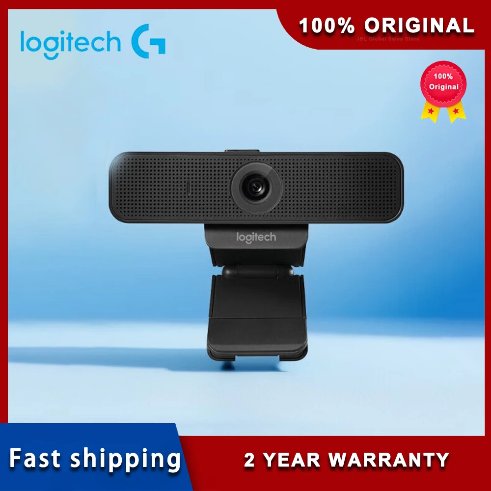 

Original Logitech C925e 1080p Webcam Autofocus USB Cam with HD Video and Built-In Stereo Microphones Professional Wide Angle Cam