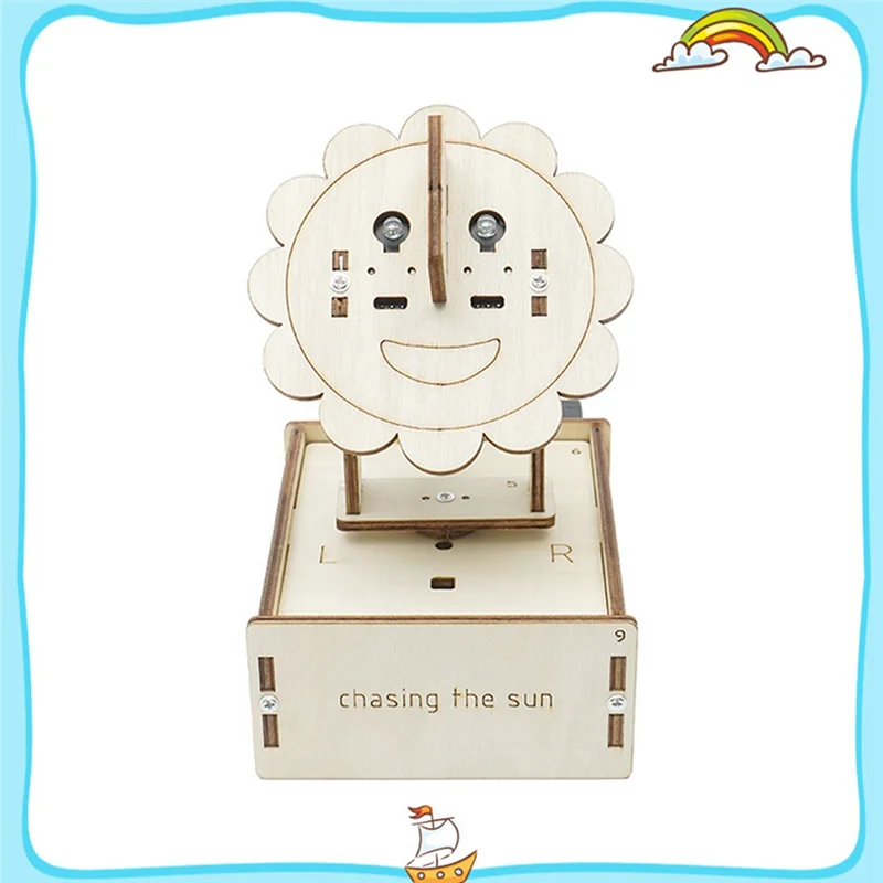 

DIY Light Chasing Sensor Material Kits Fun Science Small Making Material Kit Teaching Experiment Model Durable 13 X 9.5 X 16Cm-Y