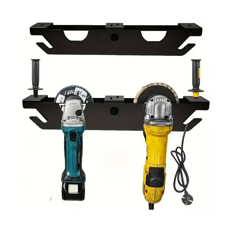 Angle Grinder Rack with Cord Hanger Wall Mount Organizer Bracket Polisher Power Tool Rack for Cutters Polishers Workspace
