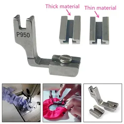 P950 Industrial Sewing Machine Adjustable Wrinkling Presser Foot Steel Gathering Shirring Foot Lockstitch Sewing Accessories