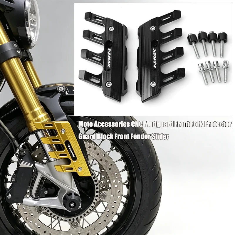 Motorcycle Accessories For YMHAHA NMAX155 NMAX125 NMAX 155 125 Mudguard Front Fork Protector Guard Block Front Fender Slider