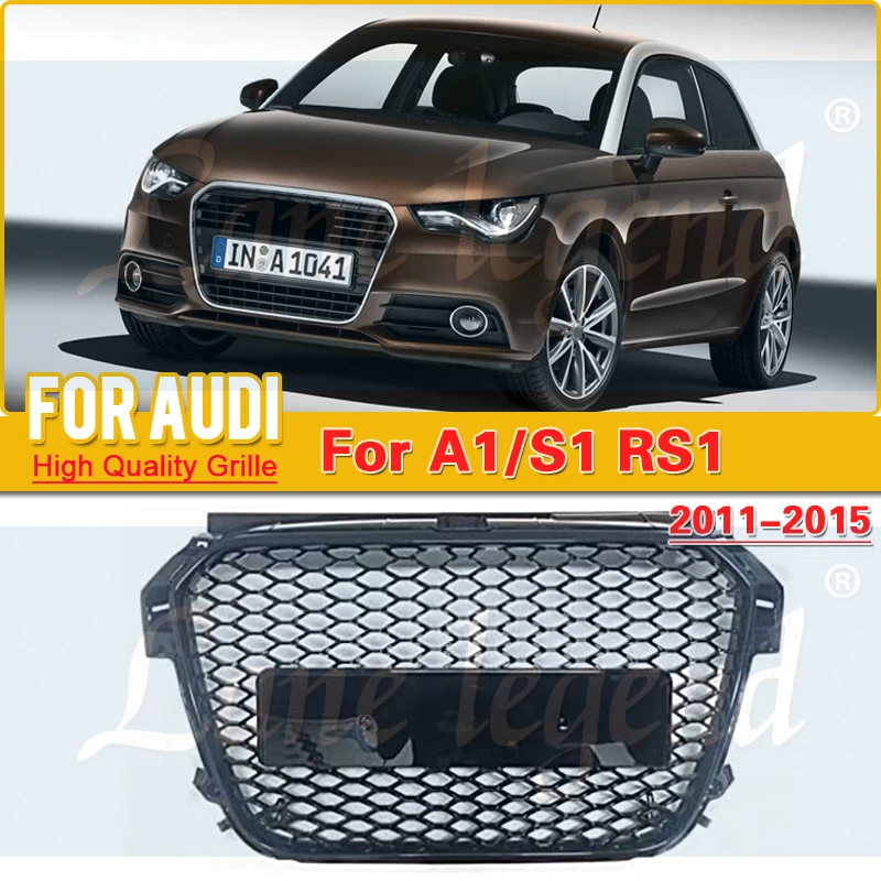 New ABS Material For Audi A1 2011-2015 Grille Modification RS1 Grille Honeycomb Water Tank Cover Heat Dissipation Gas