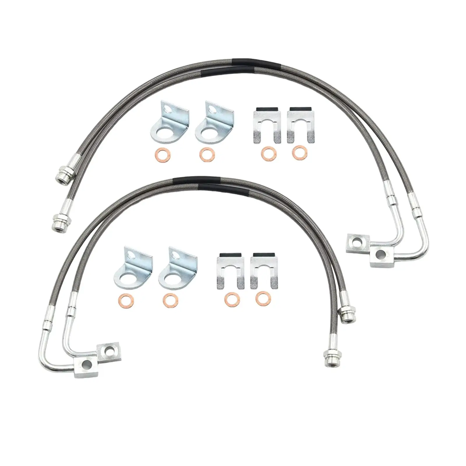 

Braided Car Brake Line 89716 Stainless Steel Metal Flexible Pipes Universal Brake System Repair Parts for Jeep Wrangler JK