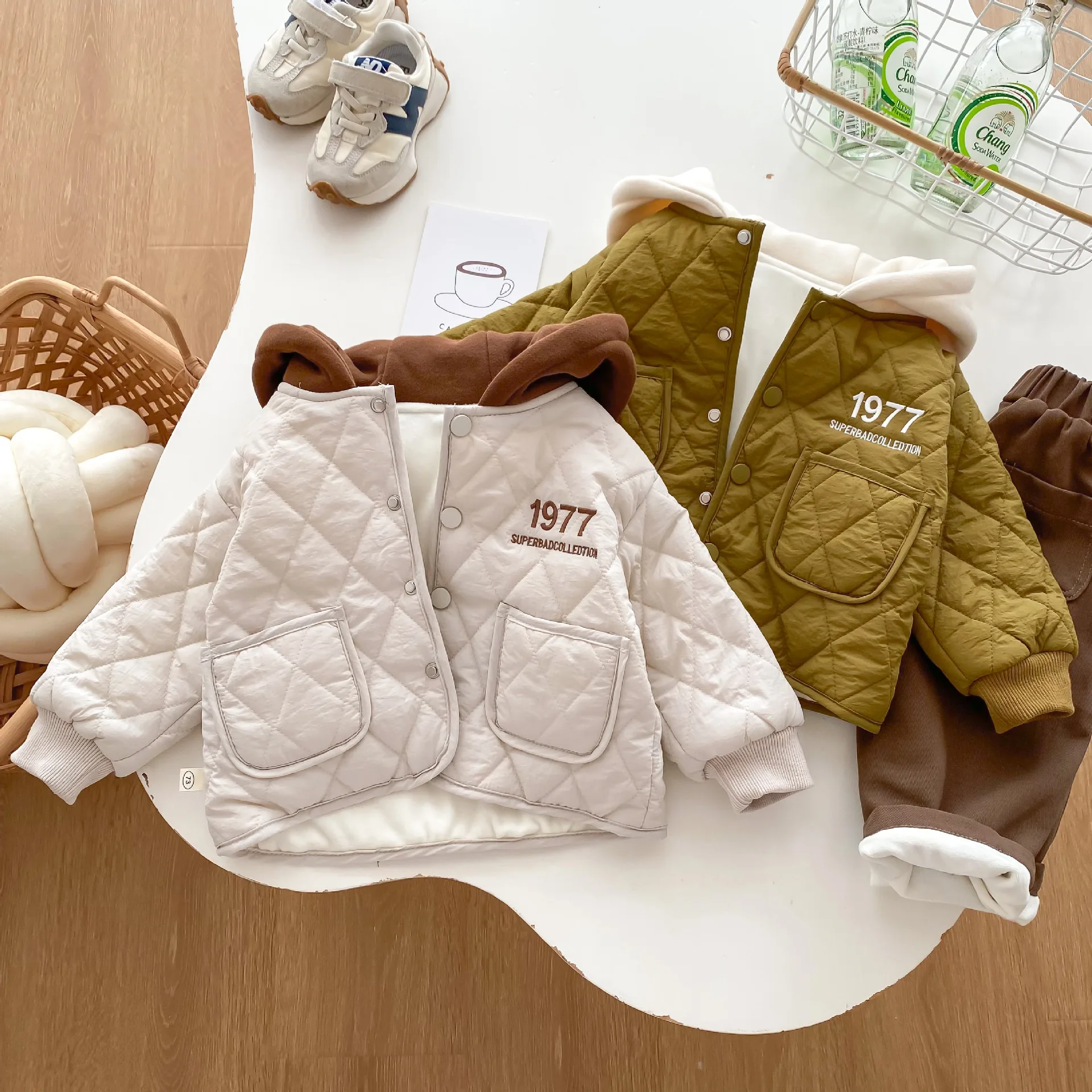 0-5 Years Kids Coat Baby Boy Winter Warm Hooded Jacket Toddler Windbreak Jacket Girl Simple Style Costume Children Parka Outwear image 4