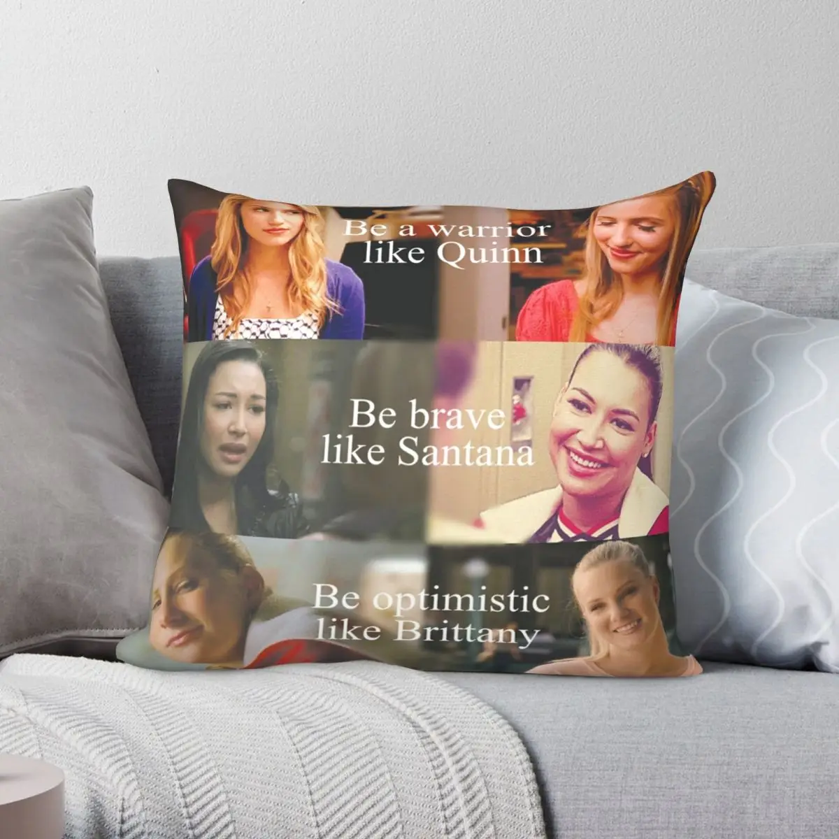 Glee The Unholy Trinity Pillowcase Polyester Linen Velvet Printed Zip Decor Room Cushion Case Wholesale