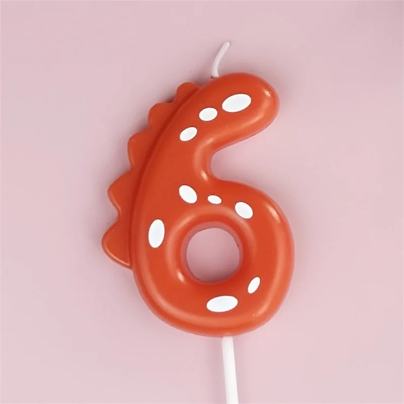 Dinosaur Digital Candles Cake Decorations Topper Age Years Happy Birthday Holiday Animals Colorful Party Supplies Boy