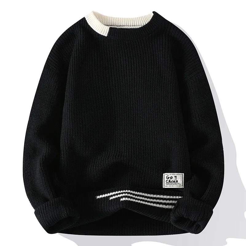 New Men\'s Sweaters Korean Version of The Trend of Knitwear, Fashionable Undershirt, Casual Round Neck Sweater