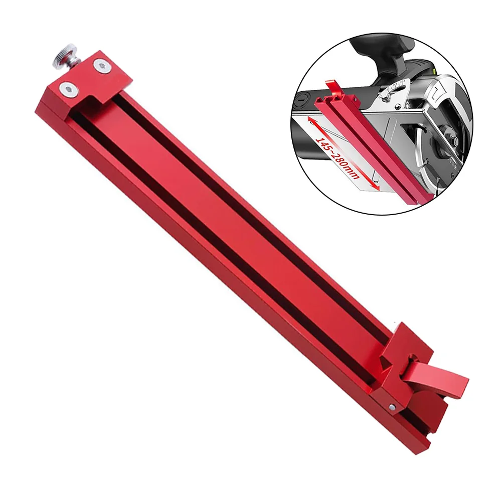 Adjustable Cutting Machine Base Guide for Circular Saw with Dual Latch Stability and Lightweight Rust Resistant Frame