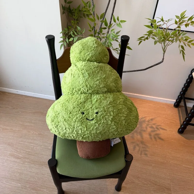 Cartoon Tree Throw Pillow Christmas Tree Doll Pillow Skin-friendly Sofa Pillow