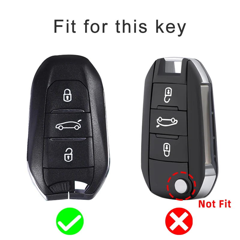 For Peugeot 207 3008 208 308 2008 307 508 5008 407 301 206 Citroen C1 C2 C3 C4 Grand Picasso C5 Ds 3 5 TPU Car Key Case Cover