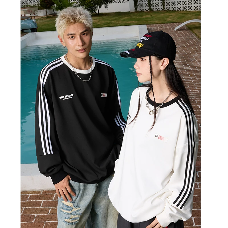 

Una Reta Fashion Couple Sweatshirt Streetwear Autumn New Y2K print Long Sleeve Casual Pullover Harajuku Tops Women