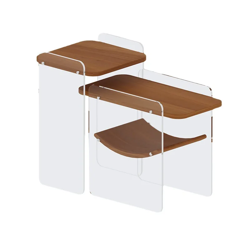 

wabi-sabi, ornament cabinet, home, living room, light luxury, corner table, creativity, transparent acrylic, simplicity