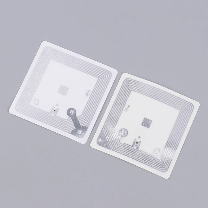 10ชิ้นสติกเกอร์แท็ก NFC 13.56MHz RFID NFC ป้ายกาว ICODE-SLIX สำหรับห้องสมุดหนังสือ