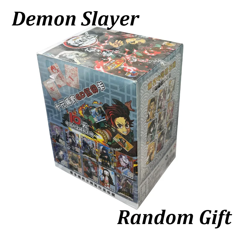 cartes-demon-slayer-collection-de-cartes-d'anime-tcg-petits-dinosaures-nezuko-tanjiro-shinobu-kocho-cadeau-rare-jeu-de-cartes-de-collection