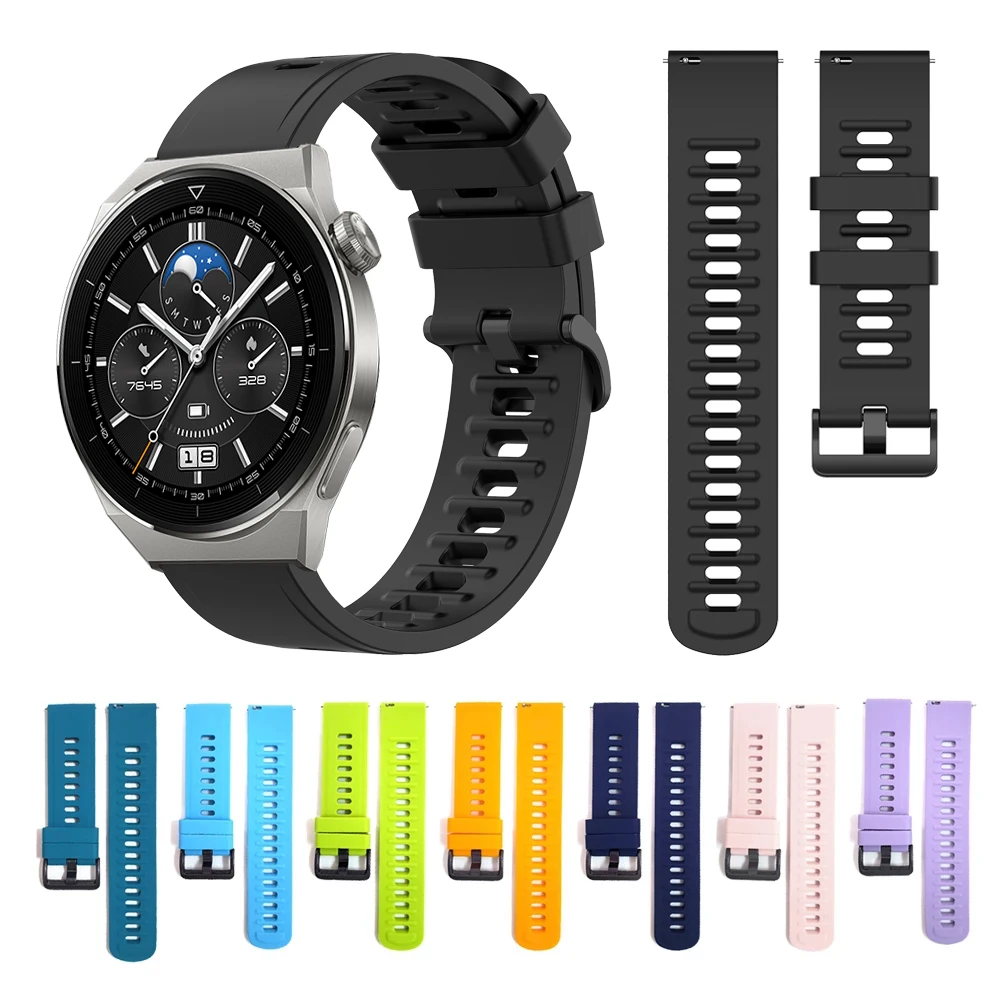 Silicone Sport Band For Huawei Watch GT3 Pro Strap Watch3 GT2 42mm 46mm GT 2e Replaceable Bracelet Watch bands