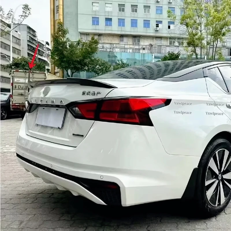 

For Nissan Altima Teana Spoiler 2019 2020 2021 2022 2023 ABS Plastic Unpainted Color Rear Trunk Lid Spoiler Body Kit Accessories