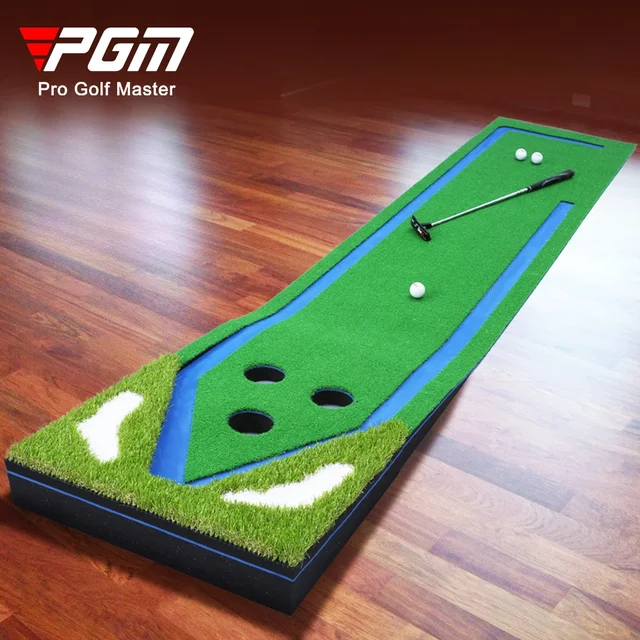 PGM ndoor Golf zielony trener z torem symulacja wielu otworów trawnik domowe biuro golfowe szkolenie Putt materiały golfowe GL021