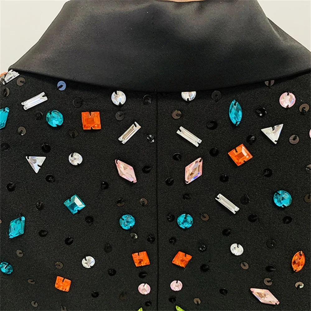 Blazer et pantalon évasé à bouton unique pour femmes, olympiques de créateurs de diamants, ensembles de pantalons formels, fête de célébrité, plus récent, ensemble de luxe, 2 pièces, 2023