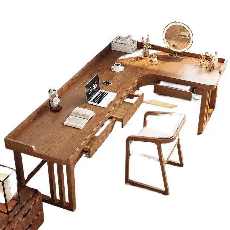 Desk Household Wall Workbench Study Table Bedroom Corner Desktop Computer Desk with Drawer