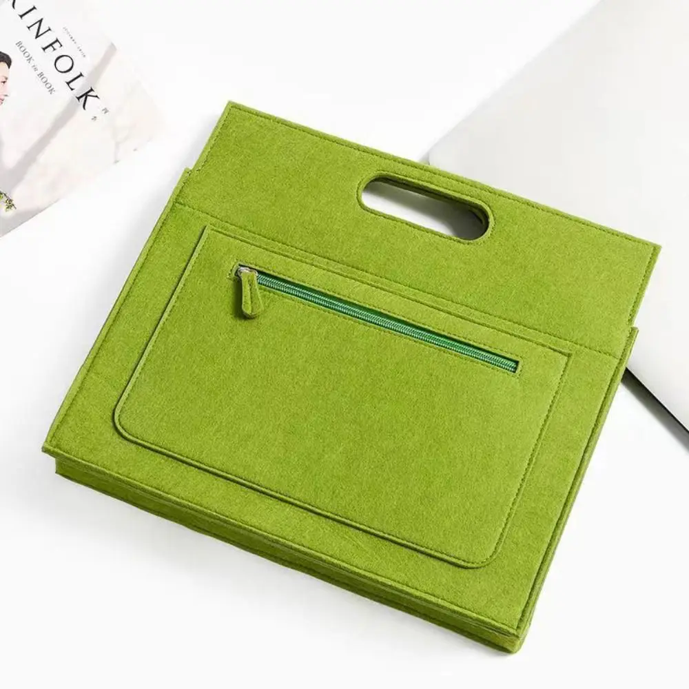 Felt Cloth Tablet Protective Case Solid Color Lightweight Computer Storage Bag Briefcase Portable Tablet Sleeve Bag Business