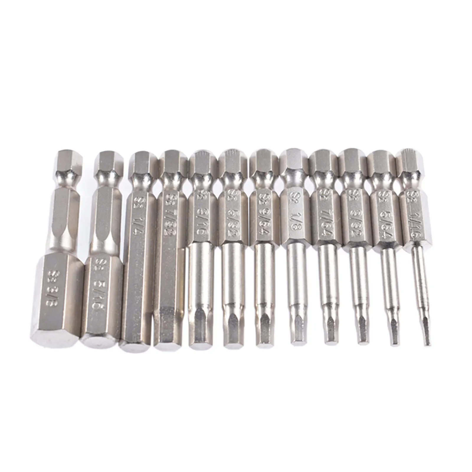 12pcs Magnetic Hex Electric Screwdriver Metal 1/16 5/64 3/32 7/64 1/8 9/64 5/32 3/16 7/32 1/4 5/16 3/8 Hand Repair Tools