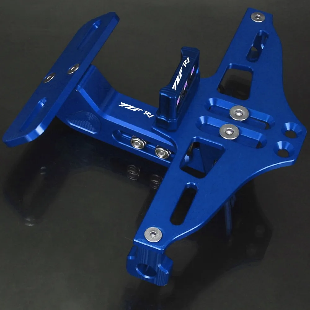 

Universal CNC Aluminum Motorcycle FOR YAMAHA YZFR7 YZF R 7 2021 2022 2023 Rear License Plate Mount Holder LED Light Accessories