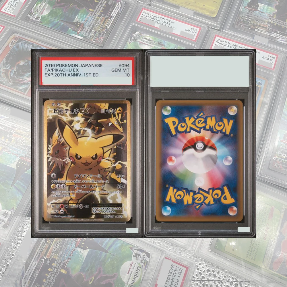 20° ANNIV-1ST ED. SERIE FAI DA TE PROSSY PTCG GRADED CARD COLLEZIONE MEW-HOLO CHARIZARD-HOLO MEWTWO-HOLO CARD GEM MT10 REGALO PER BAMBINI
