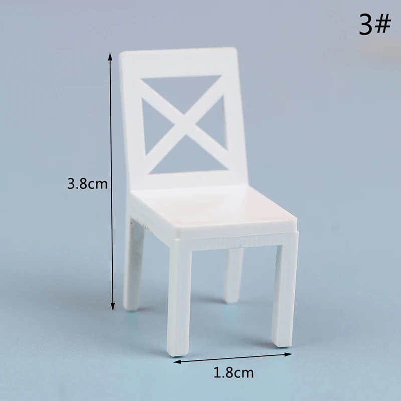 1:20 Miniature Furniture Chair Sofa Stool Model Doll House Decor Toy