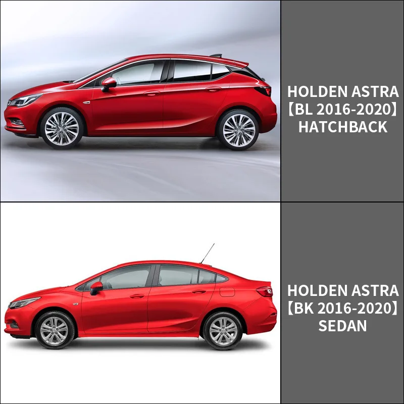 4Pcs For Holden Astra Hatchback Sedan Car Window Visor Awning Shelters Windshield Side Window Rain Sun Shade Auto Accessories