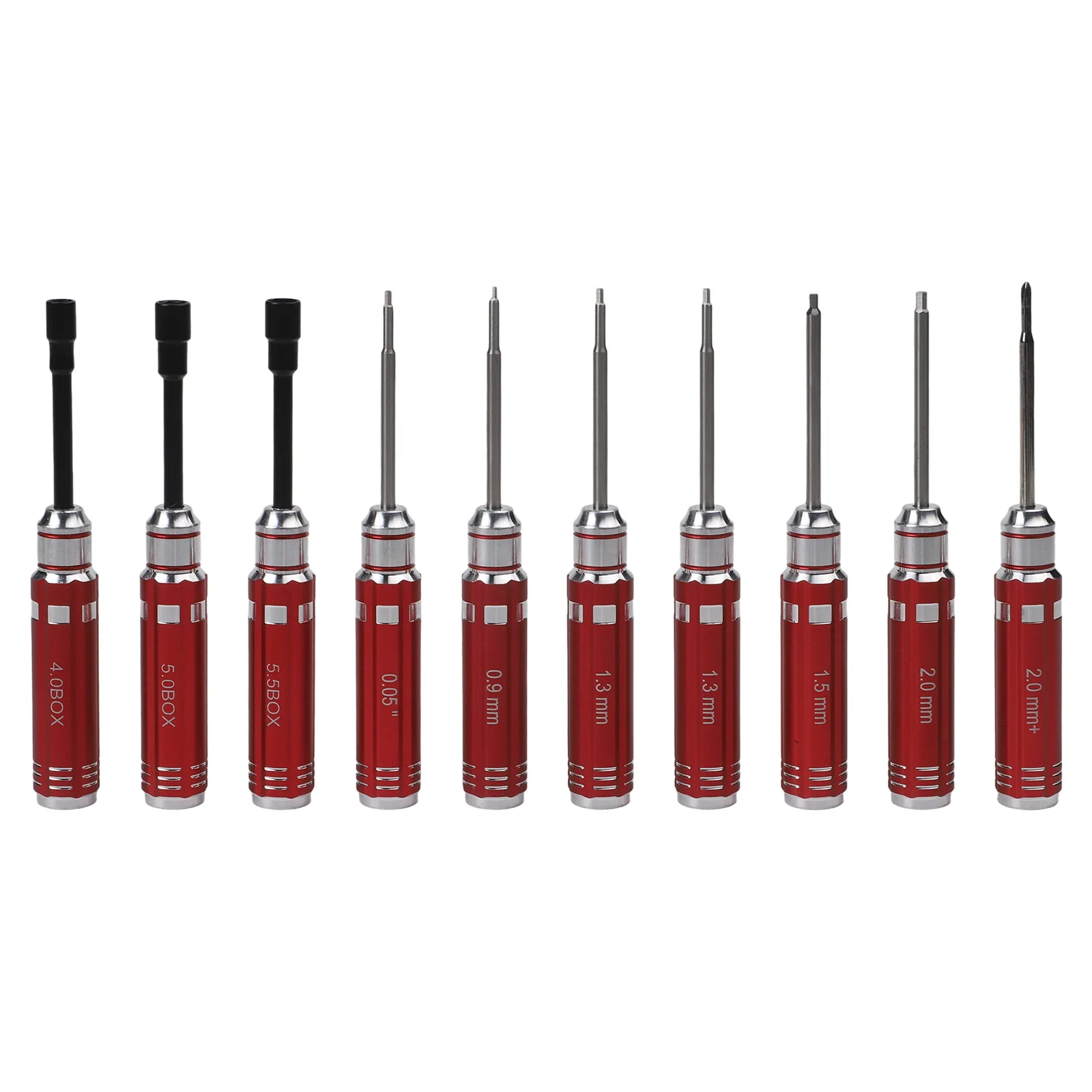 12pcs Red Alloy Steel Screwdriver Set With Pliers Wrench For RC Car Quadcopter Helicopter Boat Repair Tool Kit