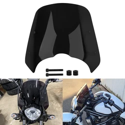 Motorcycle Headlight Windshield Wind Deflector Windscreen Bracket Fit For Kawasaki VN650 VN650s EN650 2015-2022