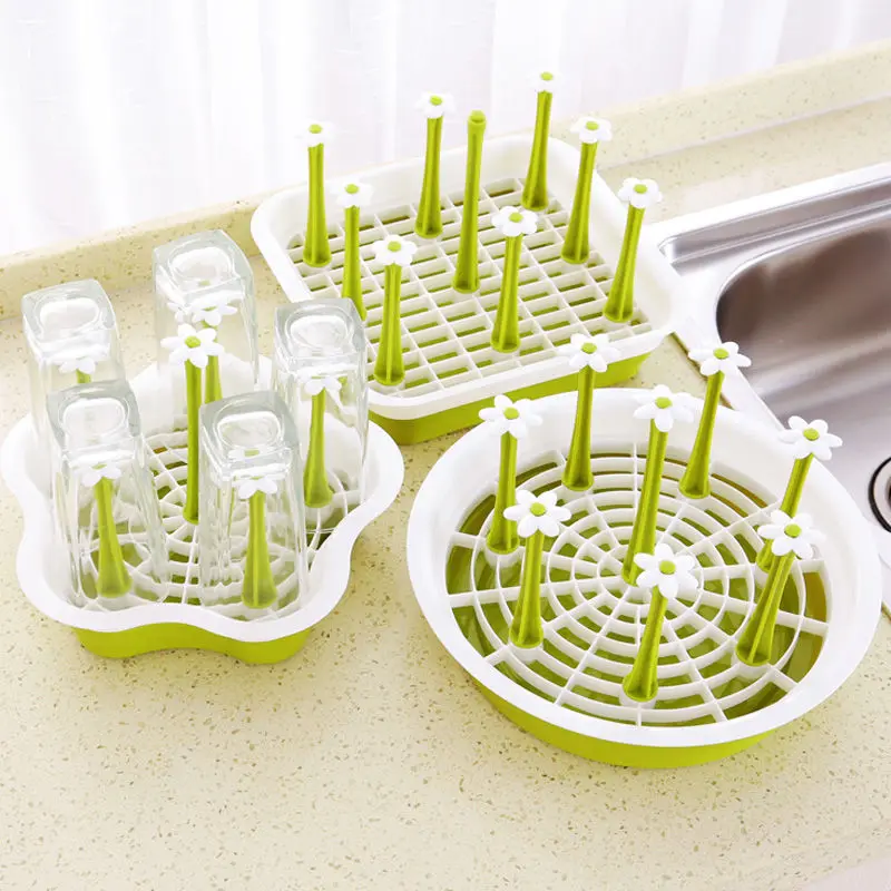 

Foldabled Cup Drain Rack Kitchen Storager Bottle Drain Rack Tea Cup Placement Rack Glass Water Bottle Drain Drying Rack