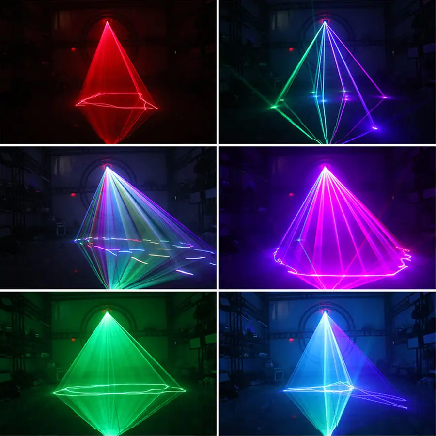 Single Head Full-Color Scanning Laser Light, RGB Beam Stage Lamp for DJ Bar KTV Party