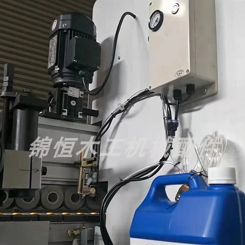 Edge banding machine, cleaning device, separation device, atomizer, atomized copper nozzle, cleaning device, cleaner separator