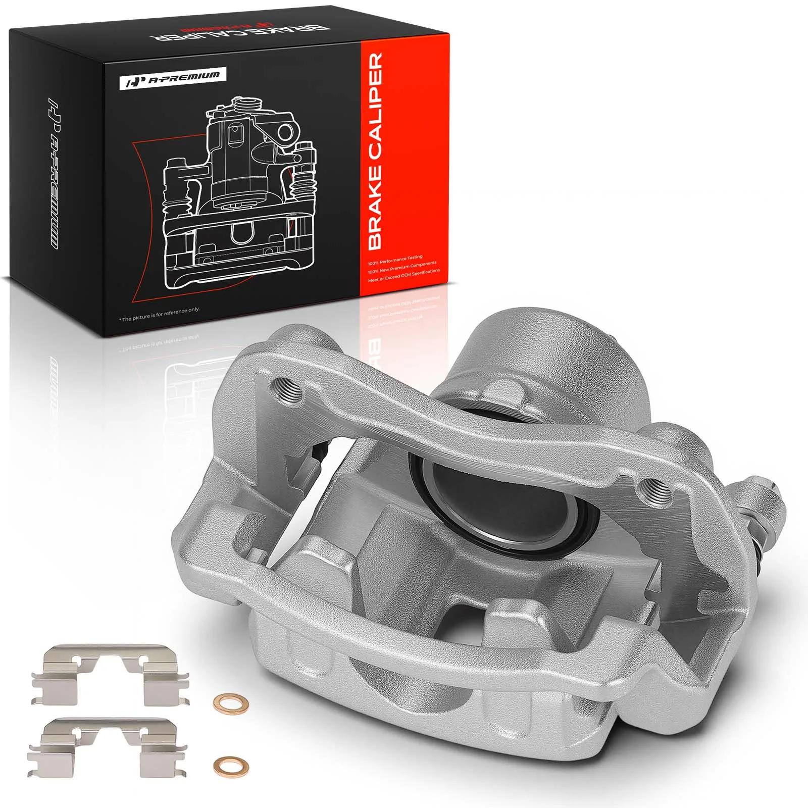 A-Premium Front Left Driver Side Disc Brake Caliper with Bracket for Hyundai Elantra 2011-2016 Elantra Coupe 2013-2014