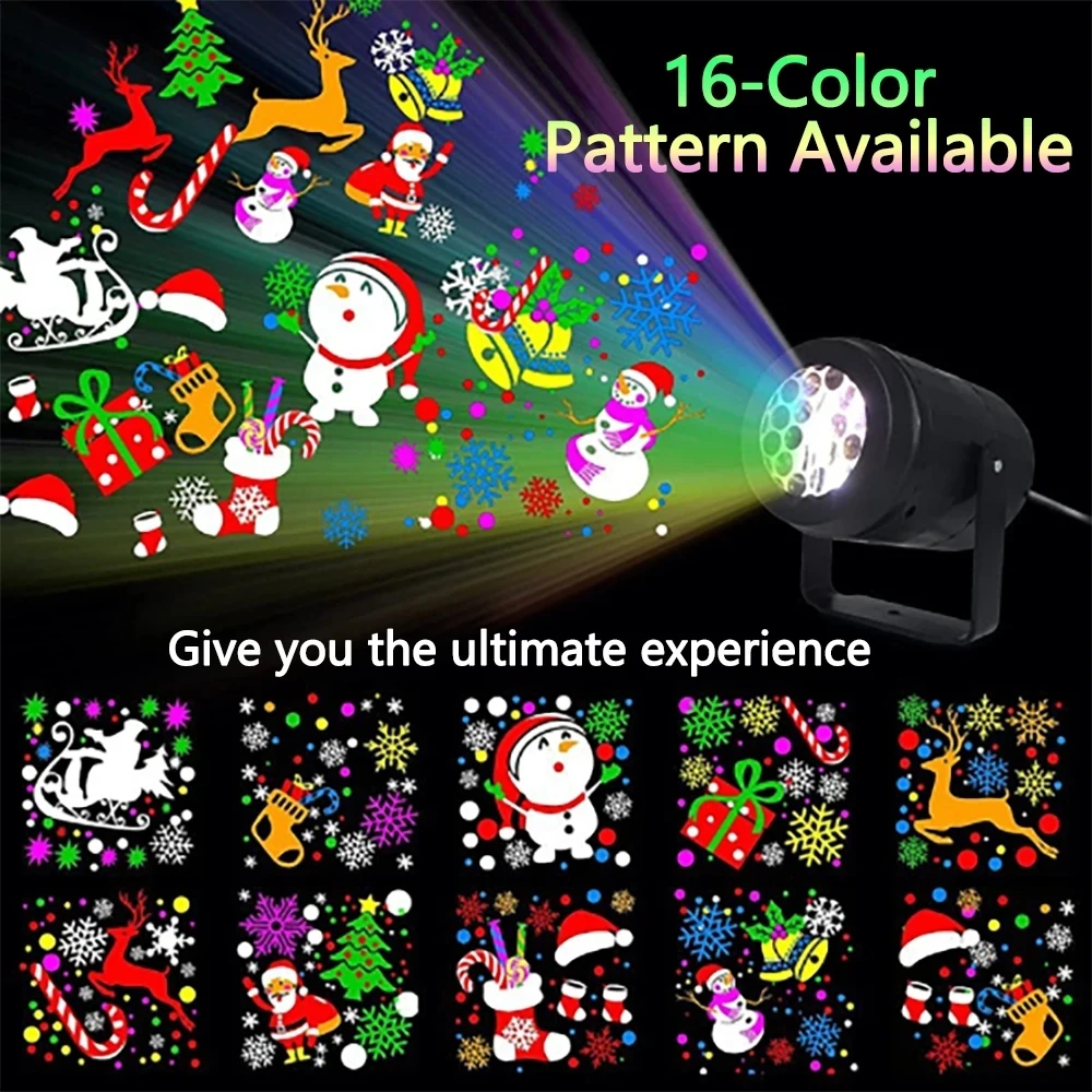 أضواء العرض الدوارة لغرفة نوم الأطفال ، ومصابيح ليد ، وسقف الكريسماس ، والمنزل المسرحي ، وهدايا الأطفال ، 4 وات ، 1 وات ، 2 ، 16 ، زينت