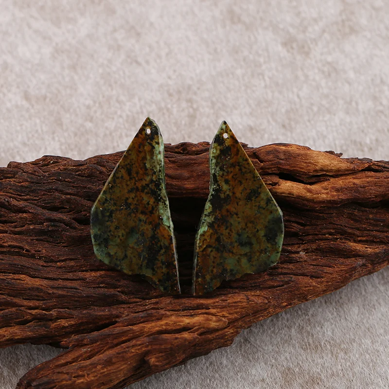 B&F African Turquoise   Earring Beads for Jewelry Making, Handmade Natural stones beads, Stones for jewelry Making Supplies