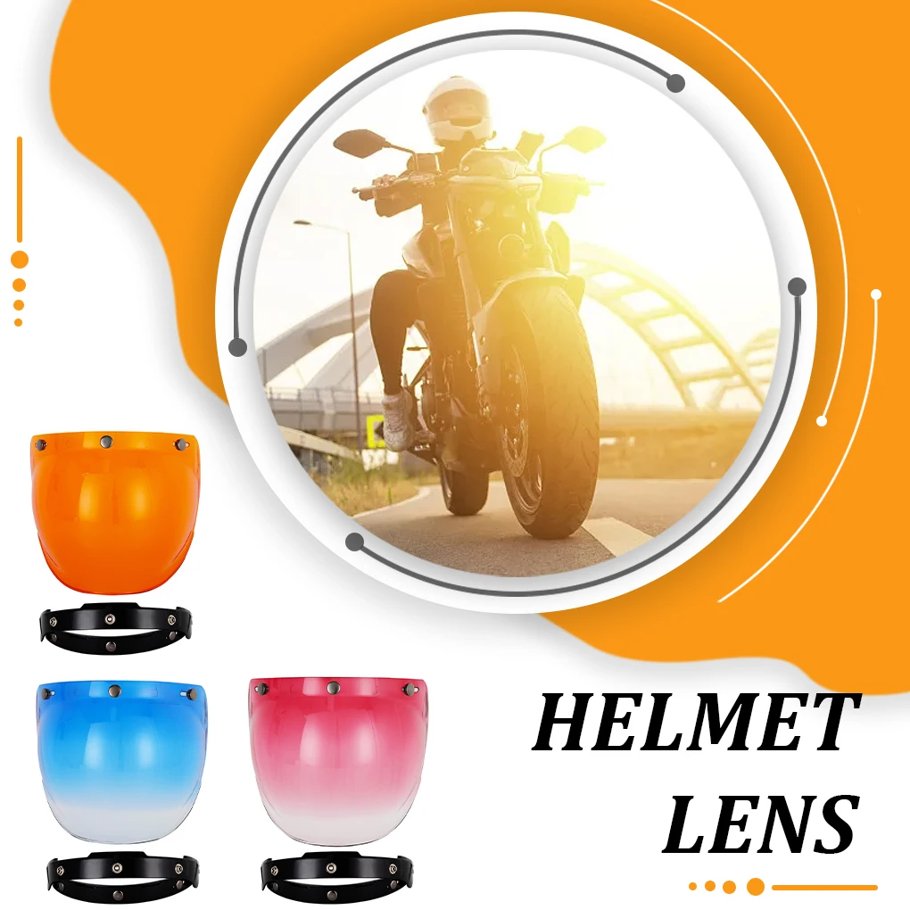 

Easy To Carry Vintage Motorcycle Helmet With Bubble Lens Materials PC Vintage Helmet Windshield silver black