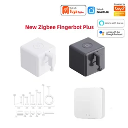 Tuya Zigbee Smart Fingerbot Plus pulsante interruttore Pusher modalità Touch Fingerbot Smart Life App controllo vocale Alexa Google Home Alice