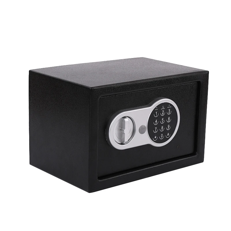 Key and Electronic Security Small Safe Box, Digital Deposit Box for Home Office Hotel Business, Lock Box for Cash Jewelry