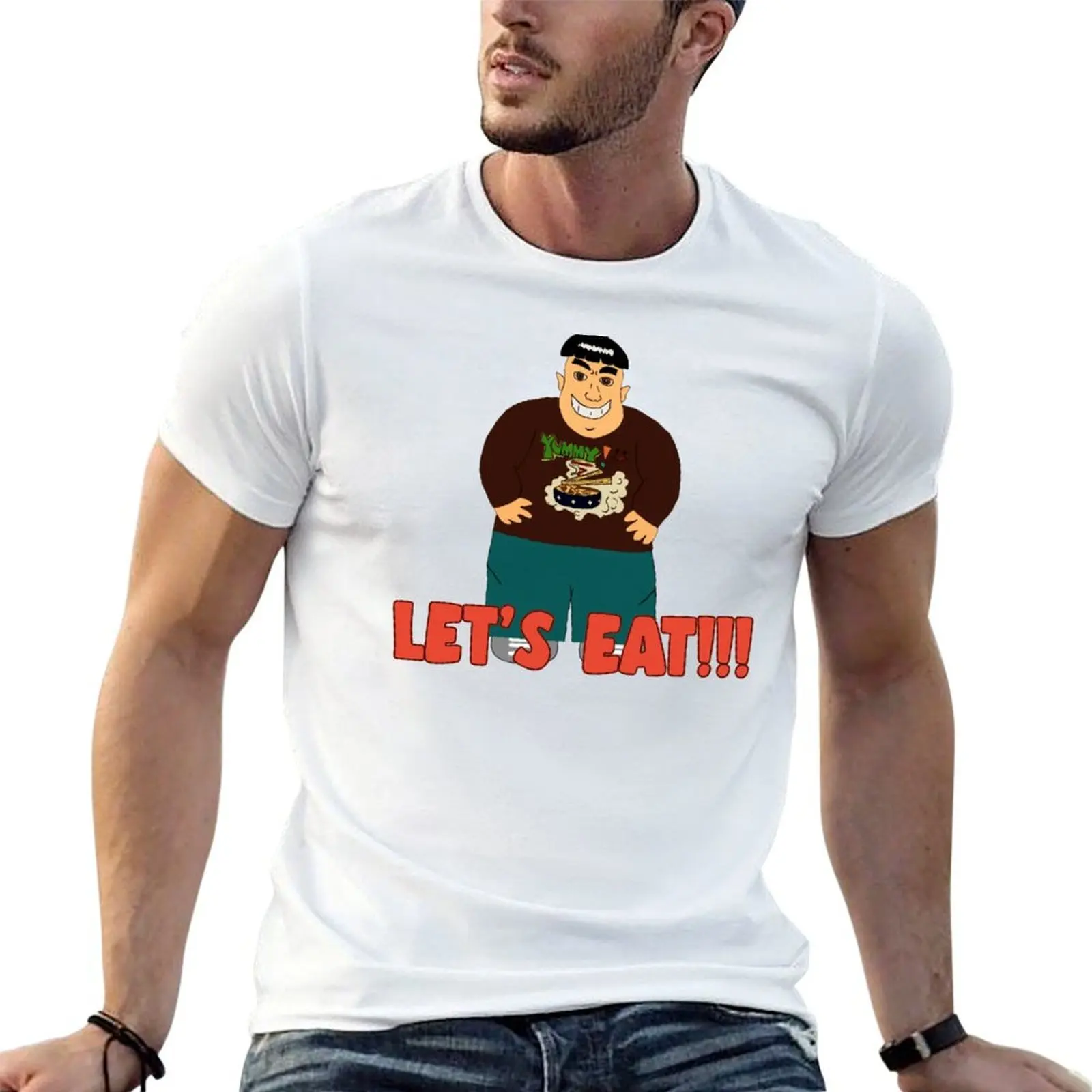 

Let's eat some ramen T-Shirt anime t shirts oversize t shirts for man cotton funny T-Shirt