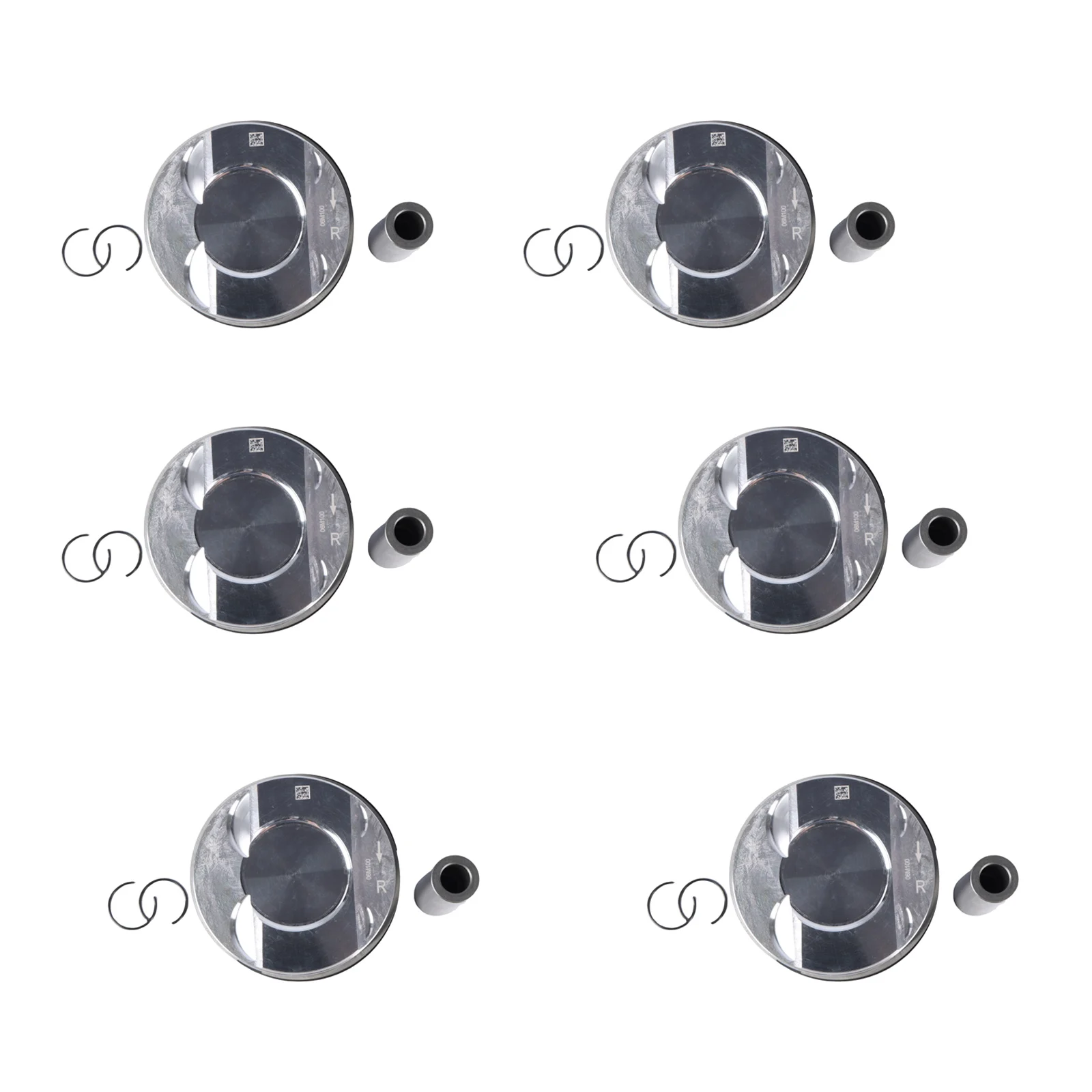 EA839 6pcs Pistons Rings Set For Porsche Audi A6 S4 S5 B9 Q7 Q8 A7 3.0L 9A710706530 9A710706531 06M198151 Car Engine Parts