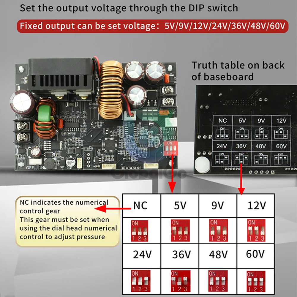 XY6020L CNC Adjustable DC Stabilized Voltage Power Supply Constant Voltage and Constant Current 20A/1200W Step-down Module