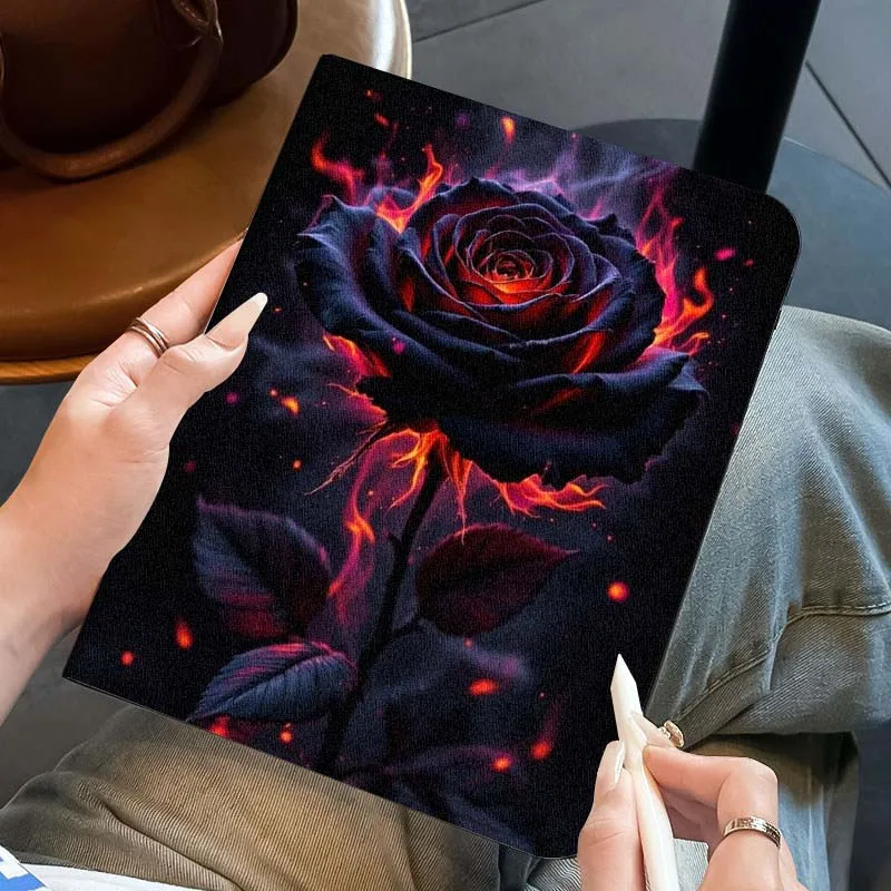 

Black Rose Popular For Honor Pad Tab Magic GT GT2 6 X8 V7 V8 X9 8 9 13 X8a X9a Pro 10 12.1 12.5 Inch Tablet Case